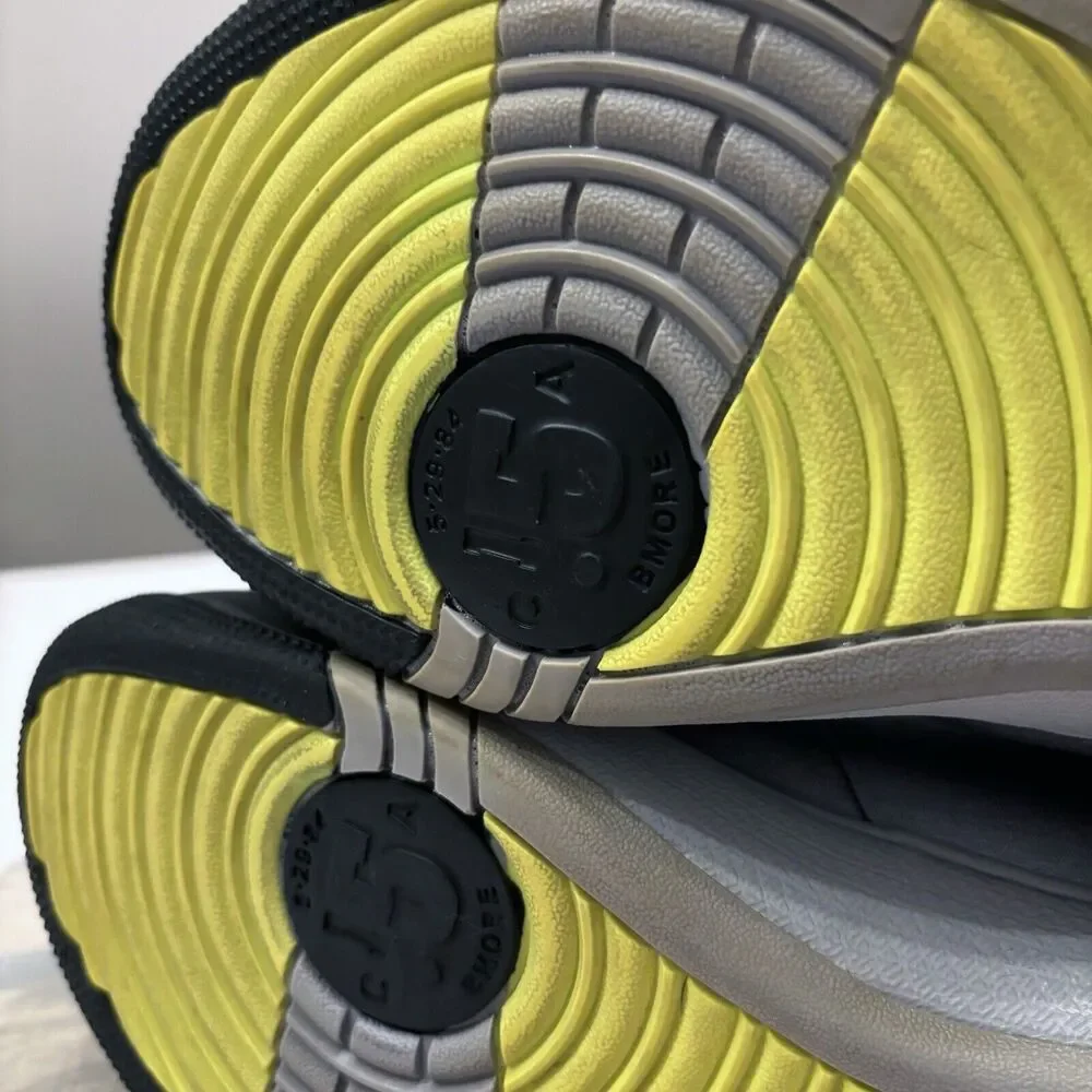 Jordan Men's Melo 1.5 Wolf Grey Volt Ice Leather Basketball Sneakers US Size 9.5 - Picture 11 of 13